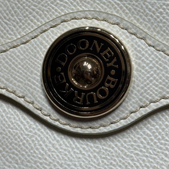 Dooney & Bourke Logo Lock Tote Bag in White - Picture 2 of 15